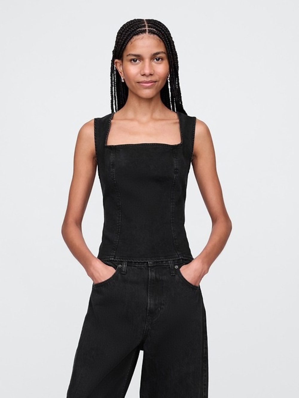 GAP Square Neck Top NWT